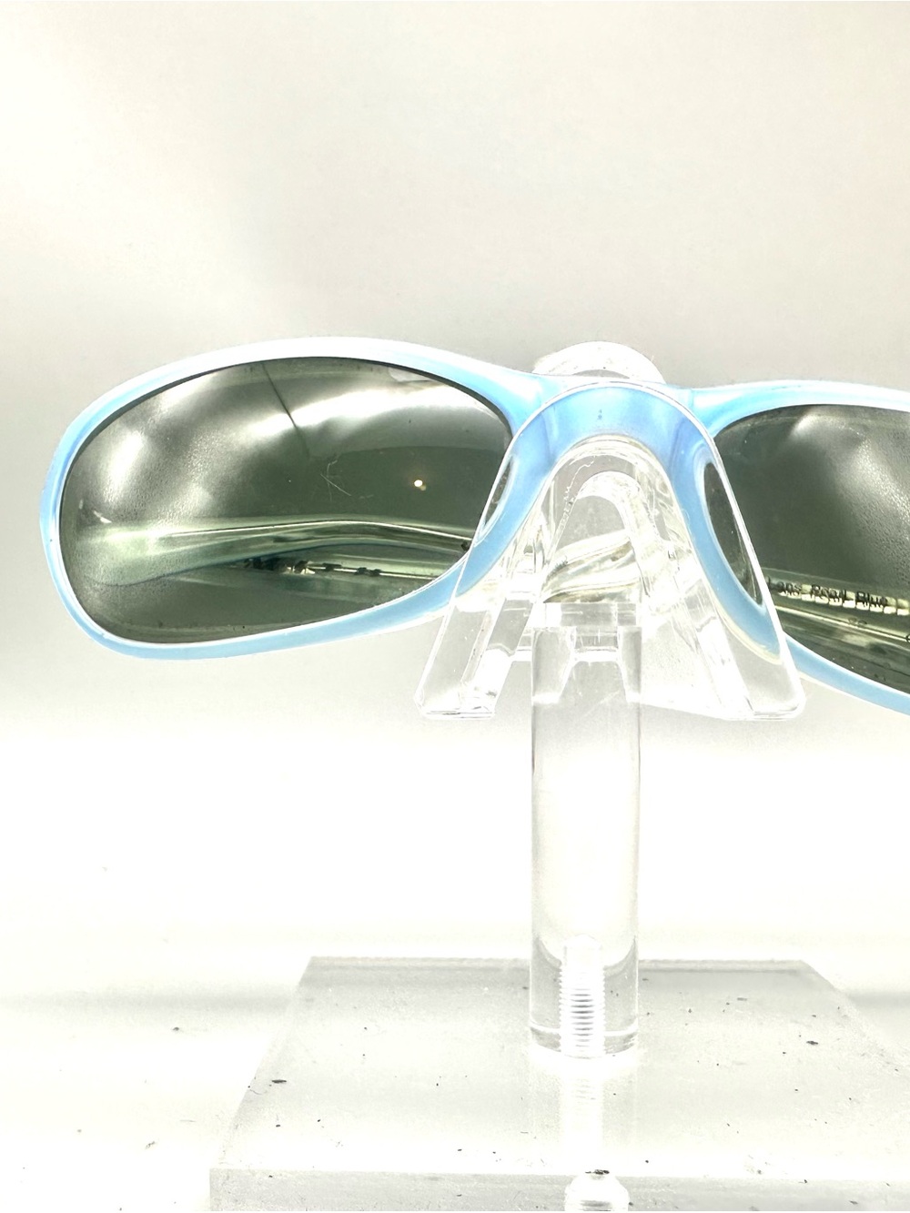 Smith Southbound Sunglasses Light Blue Frame Glass Lens Sport Wrap
